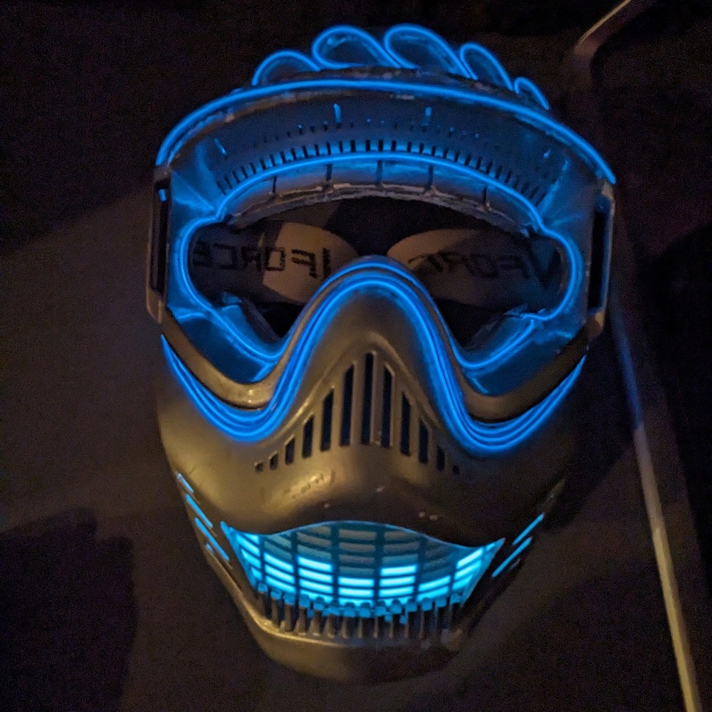 Music Festival Party Equalizer Sound Sensitive LED Light-Up Rave Custom Mask GUC